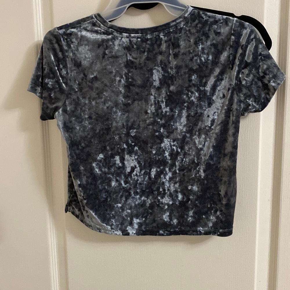 Velvet crop tee
